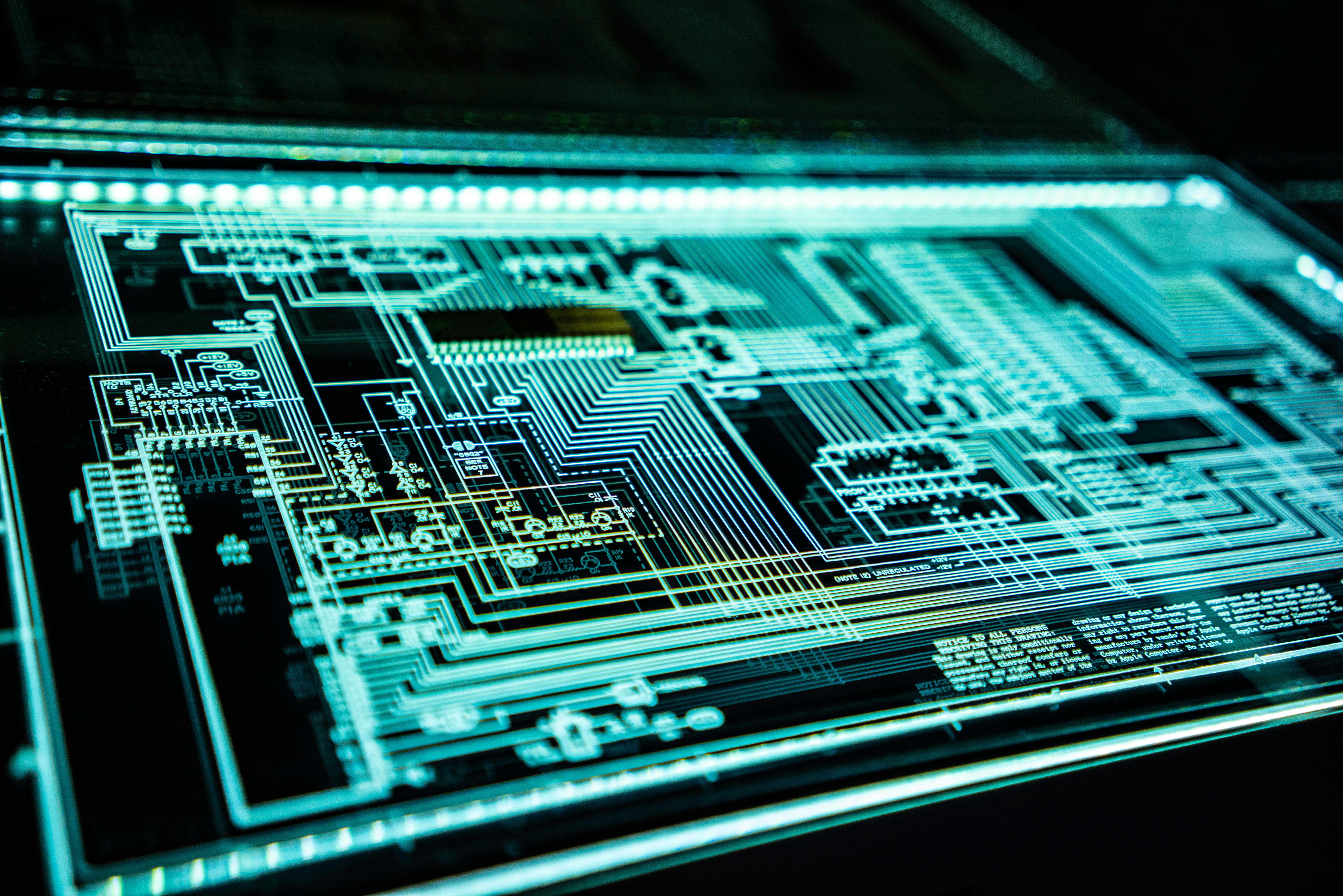 Teal LED technology panel